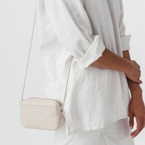Baggu Milled Leather Mini Crossbody Purse